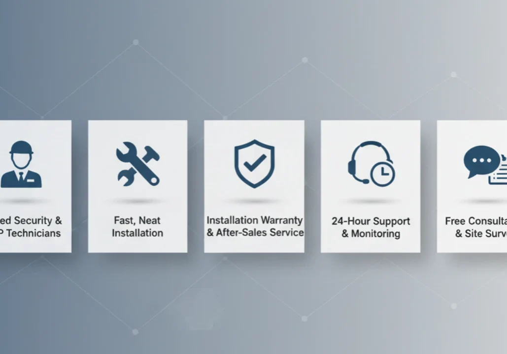 Lima keunggulan utama layanan CMS Security.